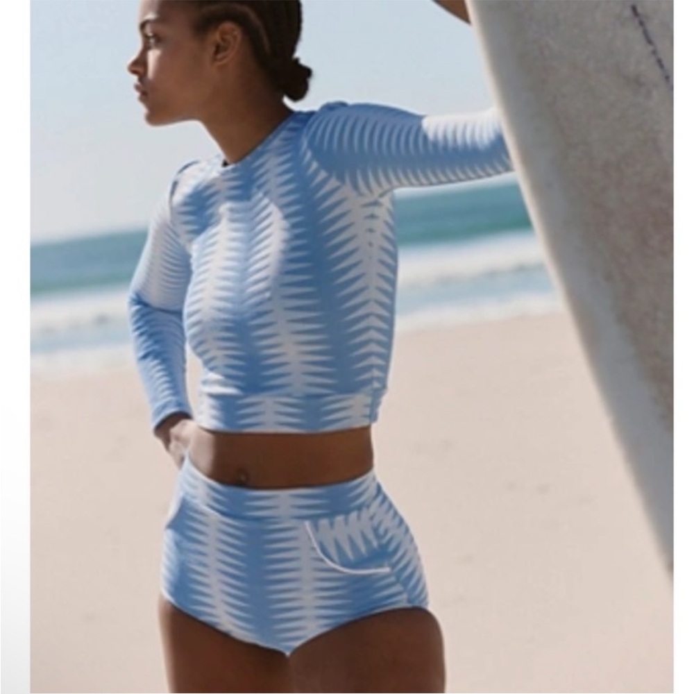 ▪️NWT Seea x Free People Georgia High Waist Surf Bikini bottom Vintage Inspired - Picture 3 of 15